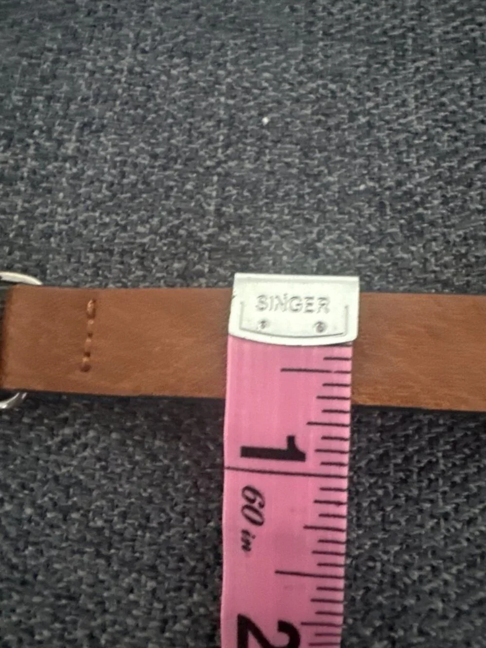 Brown Leather Belt With Owl Buckle 42